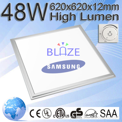 VDE TUV Square Led Guide Panel Light 72W 620x620mm Samsung LED Chips